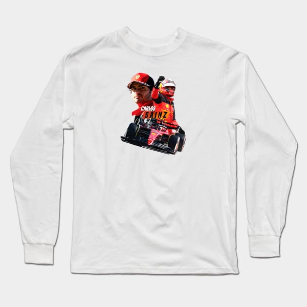 Racing Sainz Long Sleeve T-Shirt by pxl_g